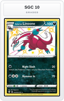 Graded - Galarian Linoone — SGC 10 graded overlay