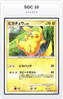 Graded - Pikachu — SGC 10 graded overlay