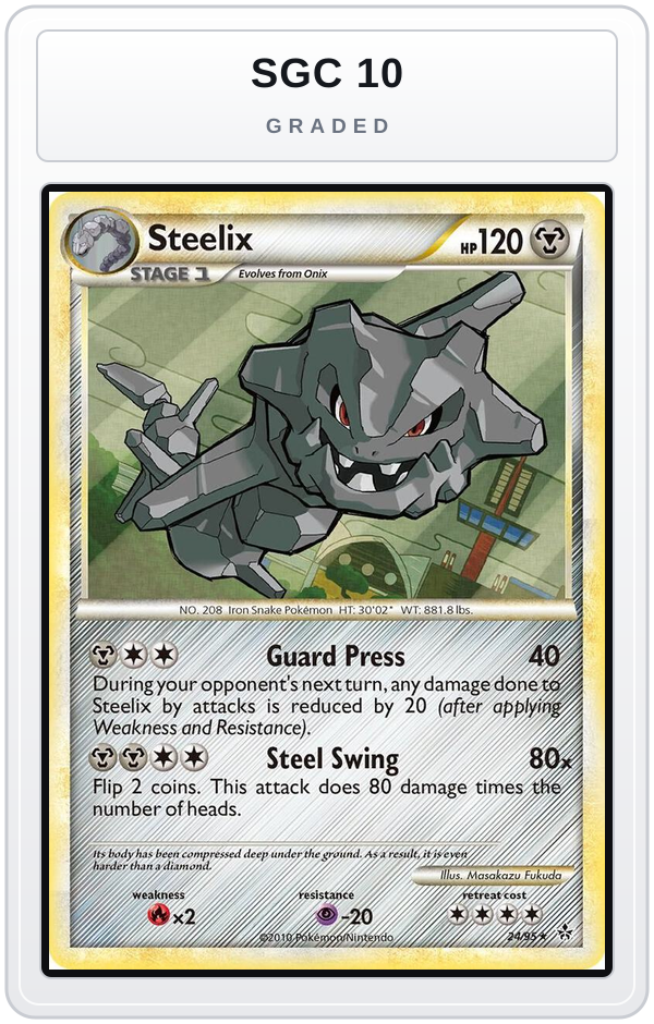 Graded - Steelix — SGC 10 graded overlay