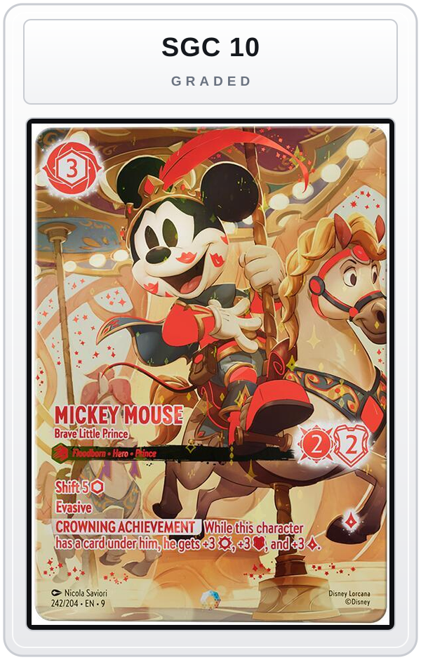 Graded - Mickey Mouse - Brave Little Prince (Iconic) — SGC 10 graded overlay