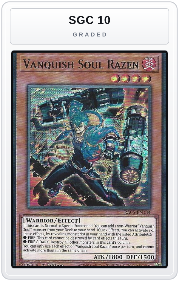 Graded - Vanquish Soul Razen — SGC 10 graded overlay