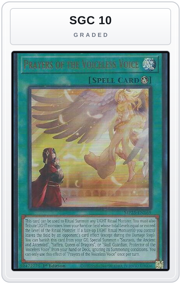 Graded - Prayers of the Voiceless Voice — SGC 10 graded overlay