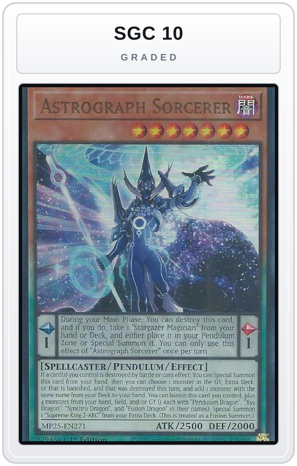 Graded - Astrograph Sorcerer — SGC 10 graded overlay