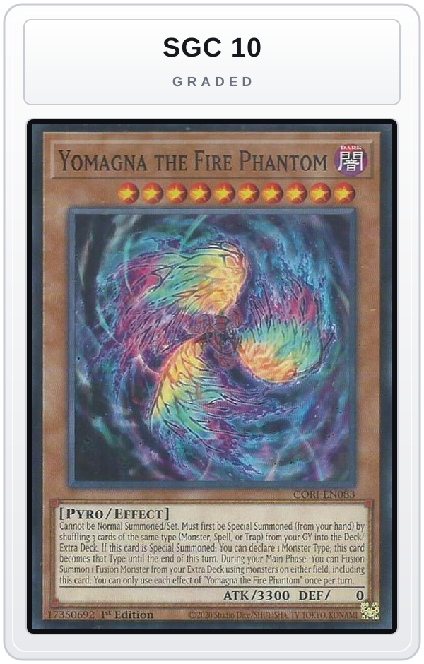 Graded - Yomagna the Fire Phantom — SGC 10 graded overlay