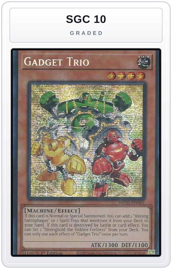 Graded - Gadget Trio — SGC 10 graded overlay
