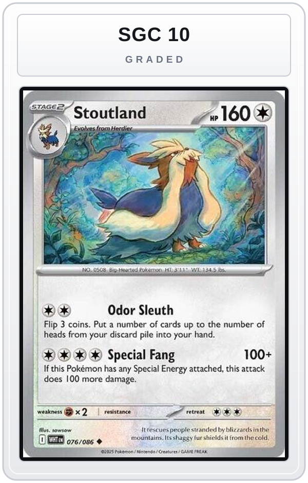 Graded - Stoutland — SGC 10 graded overlay