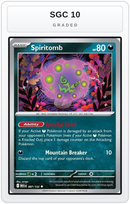 Graded - Spiritomb - 087/132 — SGC 10 graded overlay