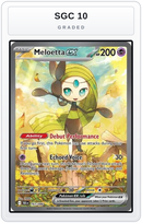 Graded - Meloetta ex - 167/086 — SGC 10 graded overlay