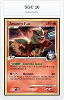 Graded - Arcanine G - 15/147 — SGC 10 graded overlay