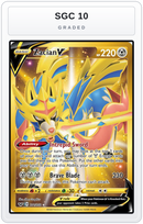 Graded - Zacian V (Secret) — SGC 10 graded overlay