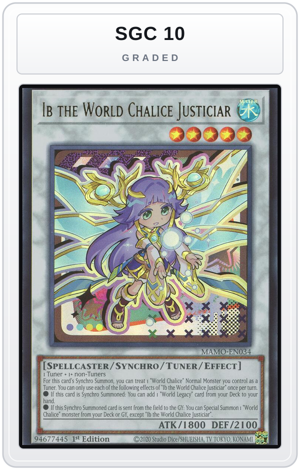 Graded - Ib the World Chalice Justiciar — SGC 10 graded overlay