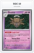 Graded - Shedinja - 061/132 — SGC 10 graded overlay