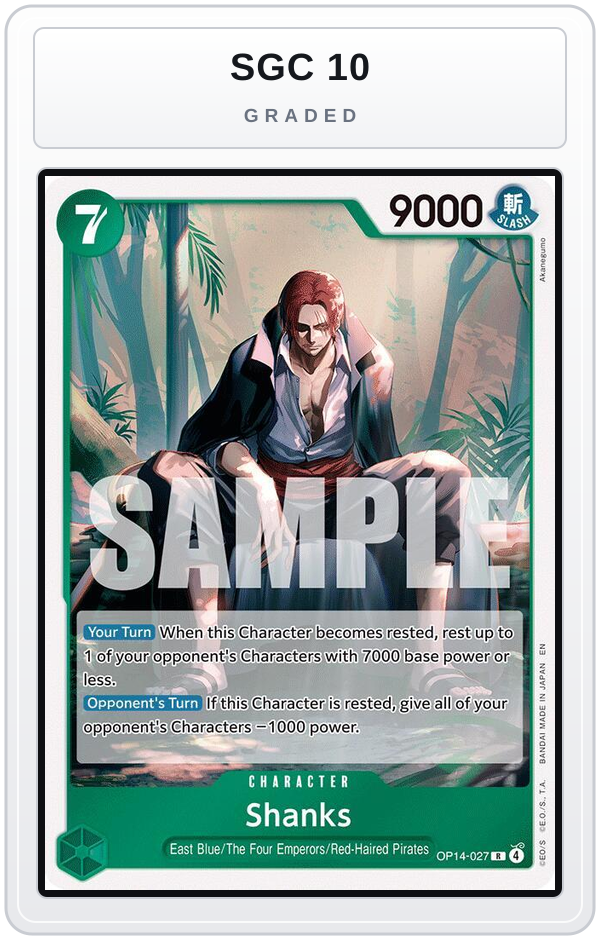 Graded - Shanks — SGC 10 graded overlay