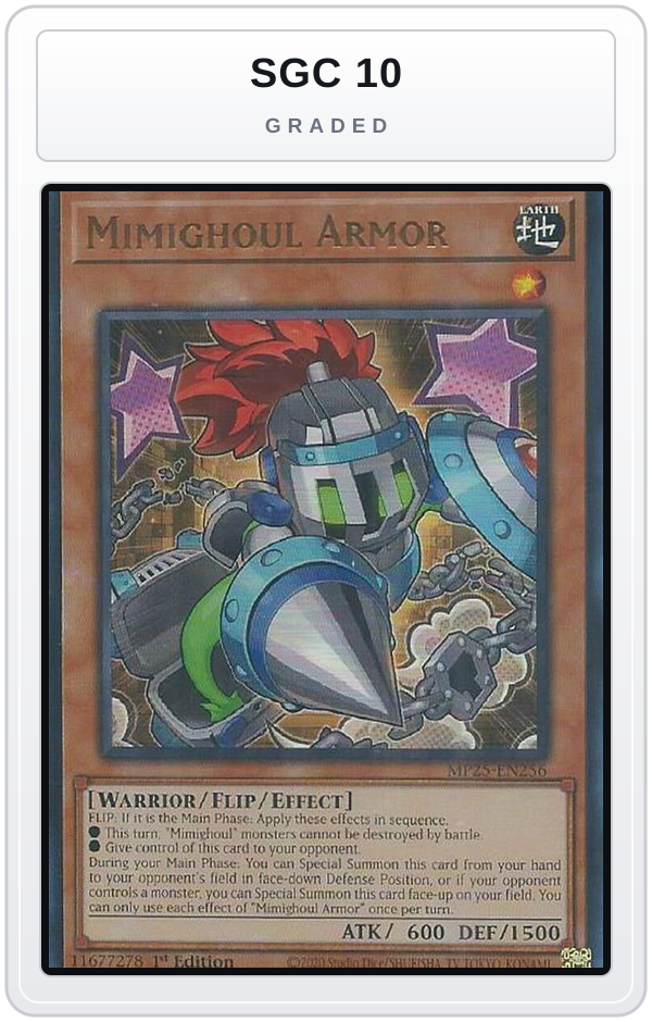 Graded - Mimighoul Armor — SGC 10 graded overlay