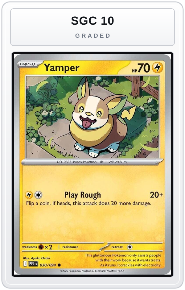 Graded - Yamper - 030/094 — SGC 10 graded overlay