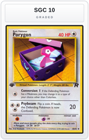 Graded - Porygon — SGC 10 graded overlay