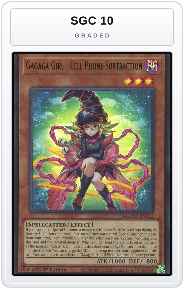 Graded - Gagaga Girl - Cell Phone Subtraction — SGC 10 graded overlay