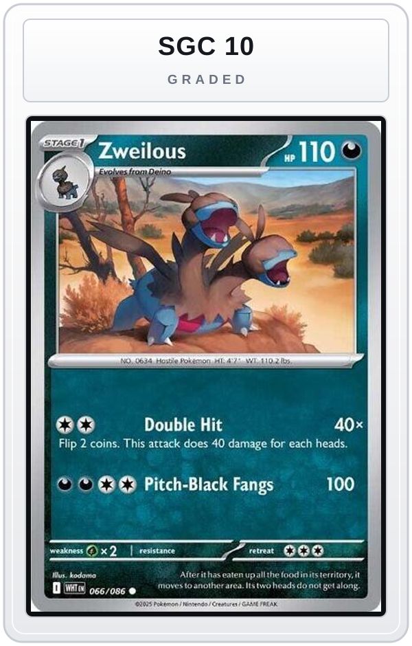 Graded - Zweilous — SGC 10 graded overlay