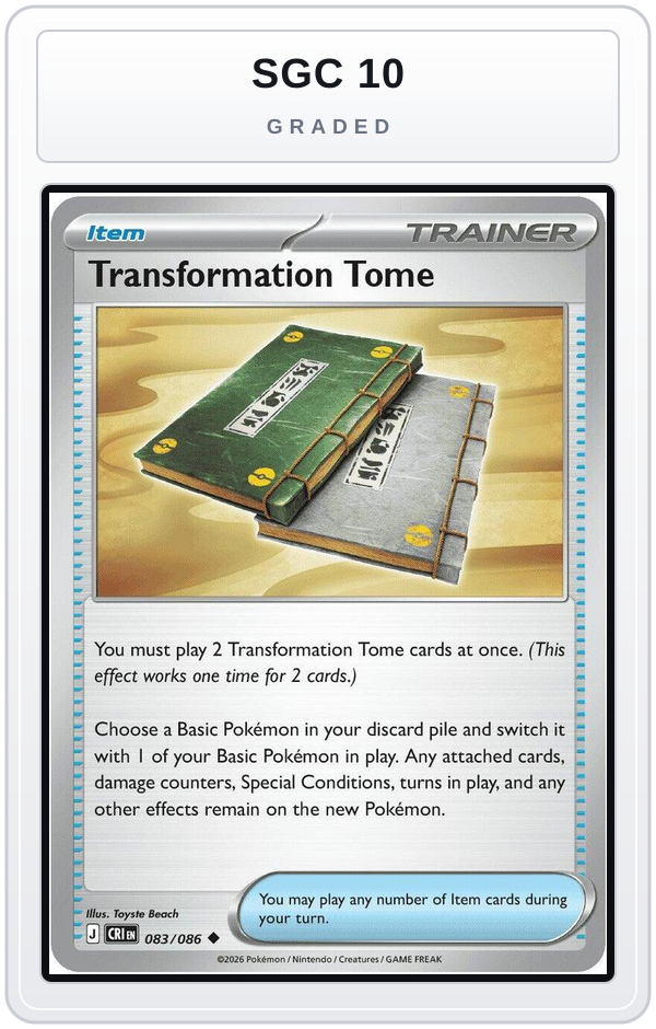 Graded - Transformation Tome — SGC 10 graded overlay
