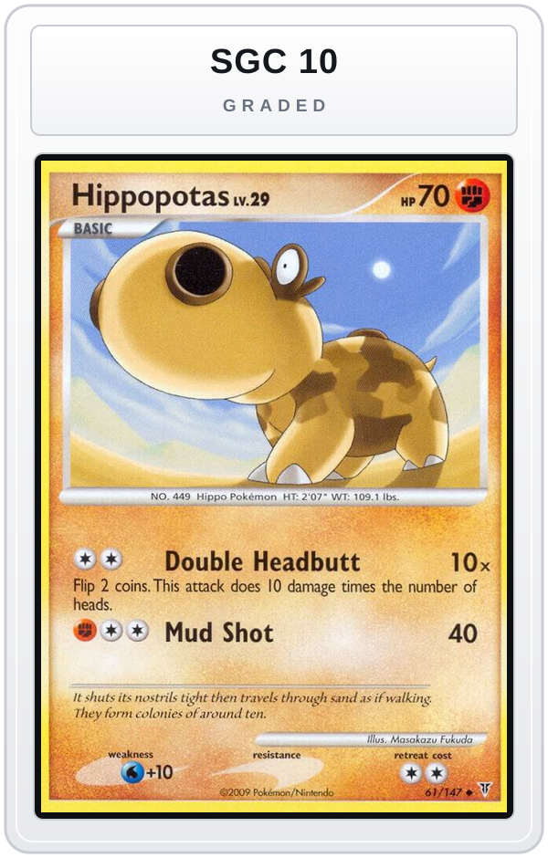 Graded - Hippopotas — SGC 10 graded overlay