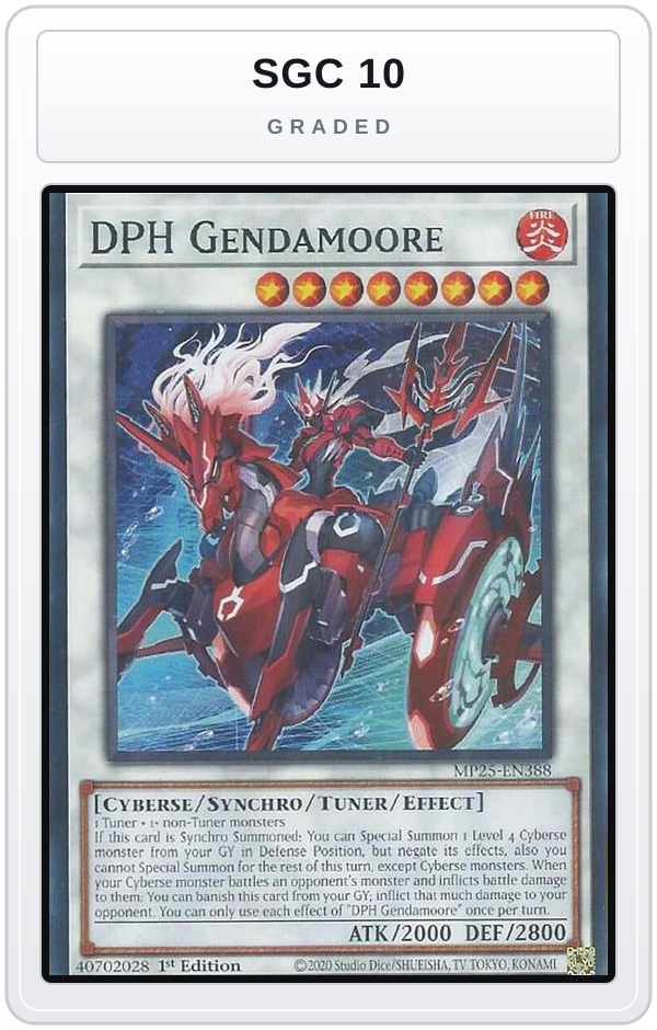 Graded - DPH Gendamoore — SGC 10 graded overlay