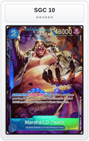 Graded - Marshall.D.Teach (Seven Warlords of the Sea Binder Set) — SGC 10 graded overlay