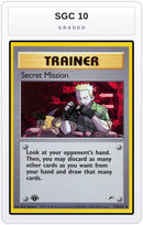 Graded - Secret Mission — SGC 10 graded overlay
