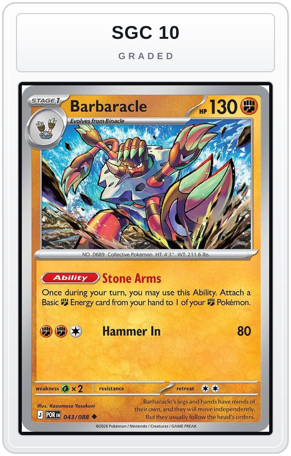 Graded - Barbaracle — SGC 10 graded overlay