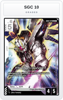 Graded - Freedom Gundam (GD03-070) — SGC 10 graded overlay