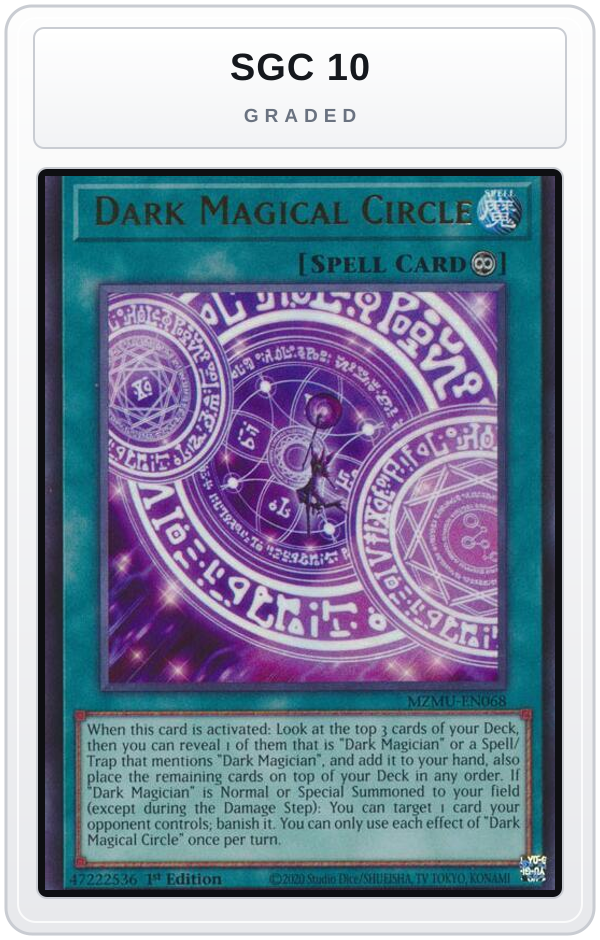 Graded - Dark Magical Circle — SGC 10 graded overlay