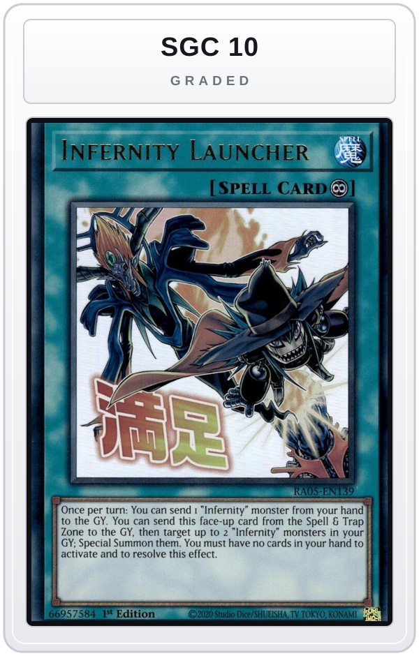 Graded - Infernity Launcher — SGC 10 graded overlay