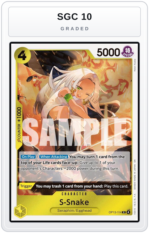 Graded - S-Snake — SGC 10 graded overlay