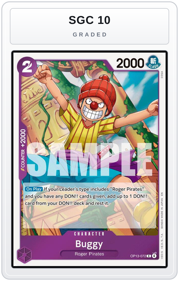 Graded - Buggy — SGC 10 graded overlay
