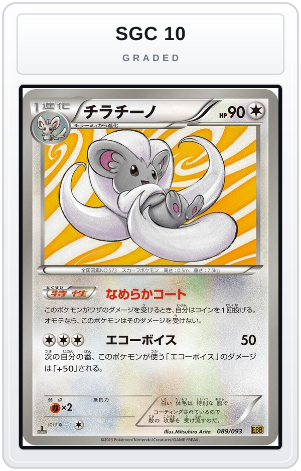 Graded - Cinccino — SGC 10 graded overlay