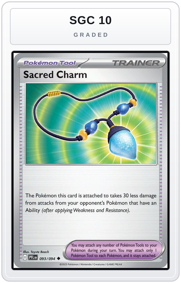 Graded - Sacred Charm - 093/094 — SGC 10 graded overlay
