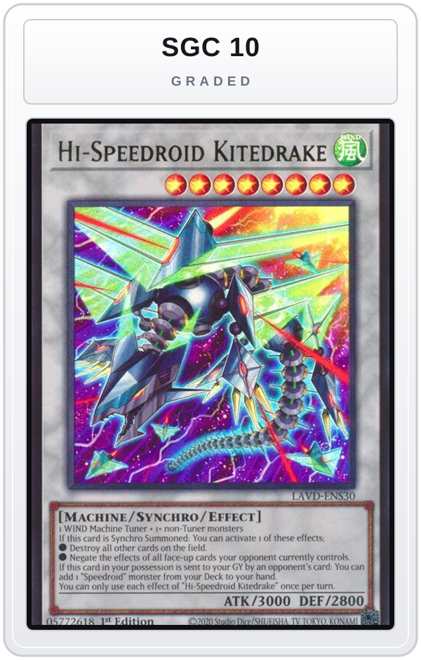 Graded - Hi-Speedroid Kitedrake — SGC 10 graded overlay