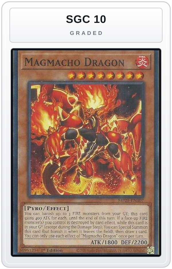 Graded - Magmacho Dragon — SGC 10 graded overlay