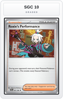 Graded - Roxie's Performance - 081/086 — SGC 10 graded overlay
