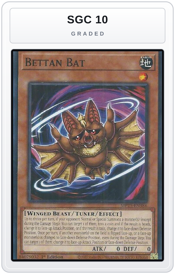 Graded - Bettan Bat — SGC 10 graded overlay
