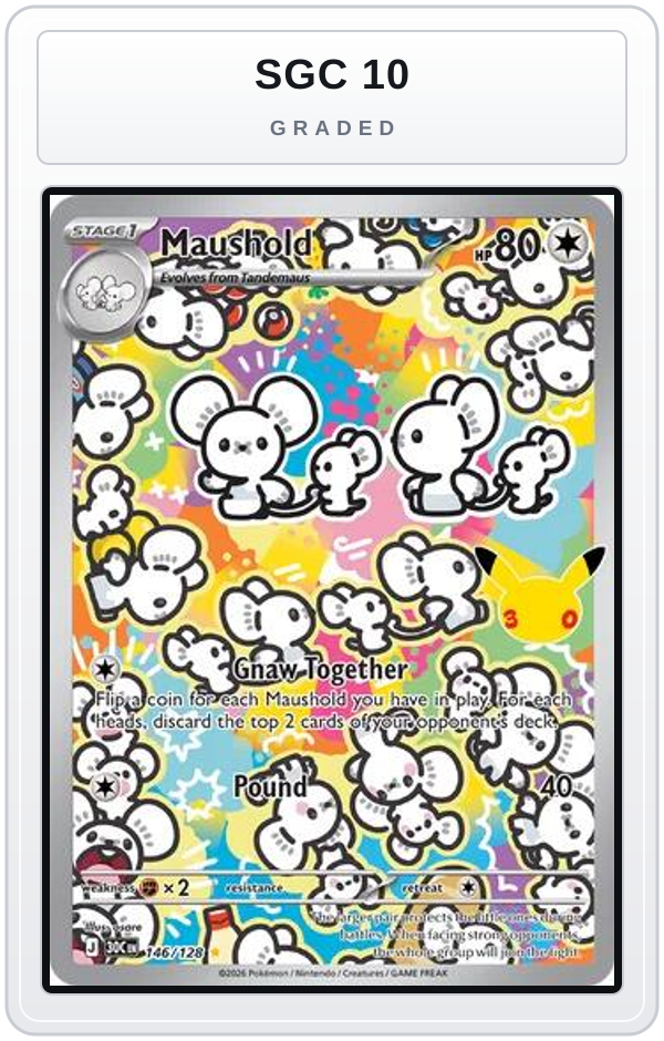 Graded - Maushold - 146/128 — SGC 10 graded overlay