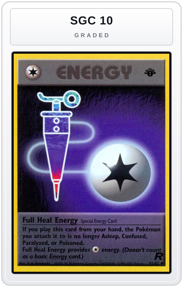 Graded - Full Heal Energy — SGC 10 graded overlay