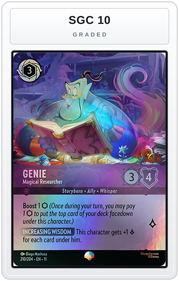 Graded - Genie - Magical Researcher (Epic) — SGC 10 graded overlay