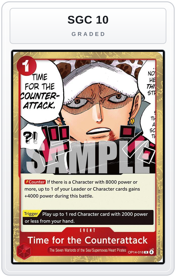 Graded - Time for the Counterattack — SGC 10 graded overlay