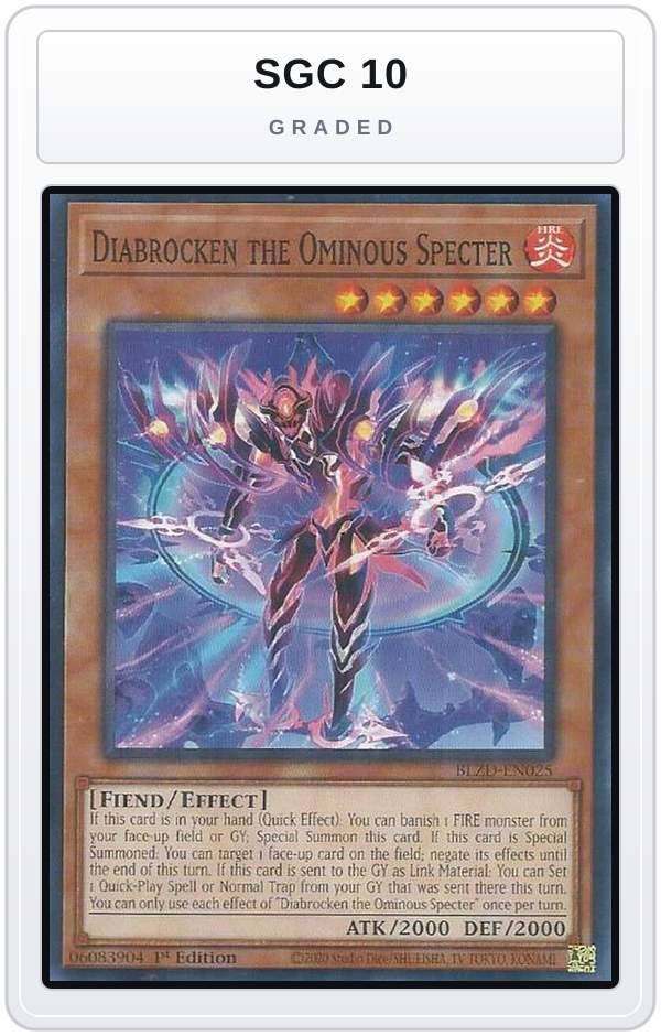Graded - Diabrocken the Ominous Specter — SGC 10 graded overlay
