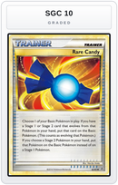 Graded - Rare Candy — SGC 10 graded overlay