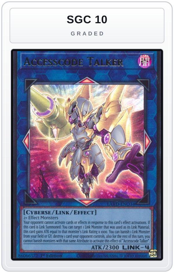 Graded - Accesscode Talker — SGC 10 graded overlay