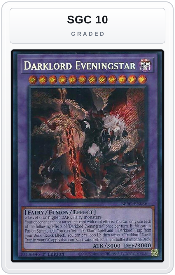 Graded - Darklord Eveningstar — SGC 10 graded overlay