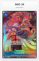 Graded - Crocodile (Seven Warlords of the Sea Binder Set) — SGC 10 graded overlay