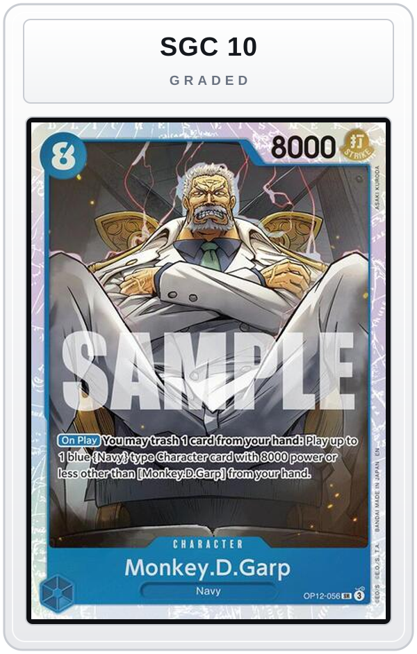Graded - Monkey.D.Garp — SGC 10 graded overlay