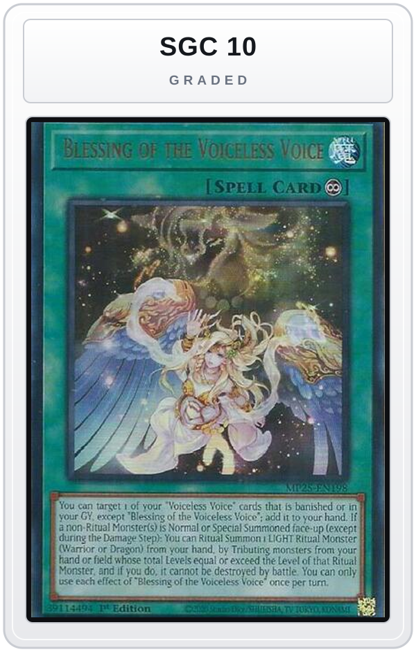 Graded - Blessing of the Voiceless Voice — SGC 10 graded overlay